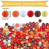 1200Pcs 6 Colors Thanksgiving Day Themed Opaque Acrylic Beads MACR-SC0001-44-2