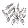 Tibetan Style Alloy Glue-on Flat Pad Bails LS-AB3348Y-4