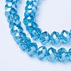 Electroplate Glass Beads Strands EGLA-A034-T6mm-A13-3