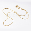 Brass Snake Chain Necklaces X-MAK-L009-01G-2