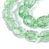 Transparent Crackle Glass Beads Strands GLAA-Q108-04A-05-3