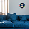 MDF Printed Wall Clock HJEW-WH0058-032-7