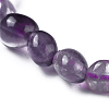 Natural Amethyst Bead Stretch Bracelets BJEW-K213-05-3