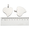 201 Stainless Steel Heart Stamping Blank Tag Pendants X-STAS-S030-13-3