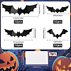 8 Bags Halloween Theme PVC Plastic Artificial 3D Bat Decorations DIY-SP0005-38-2