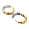 Two Tone 304 Stainless Steel Hoop Earrings for Women EJEW-Q790-01B-2
