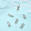 10Pcs Alloy Swivel Lobster Claw Clasps PALLOY-CJ0002-68-5