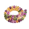 Crackle Transparent Glass Beads Strands GLAA-N074-02B-03-3