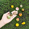  10Pcs 10 Styles Imitation Fruit Resin Display Decorations DJEW-NB0001-34-3