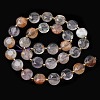 Natural Purple Phantom Quartz Purple Lodolite Quartz Beads Strands G-C116-A184-01-3