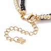 Evil Eye Multi-strand Bracelet for Girl Women BJEW-JB07111-01-5
