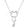 SHEGRACE Rhodium Plated 925 Sterling Silver Pendant Necklaces JN972A-1
