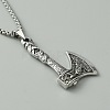 Alloy Pandant Necklace with Stainless Steel Box Chains for Men Women NJEW-WH0023-03P-03-3