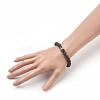 Natural Lava Beads Stretch Bracelets BJEW-JB03879-01-4