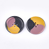 Tri-color Resin Buttons RESI-S377-06C-02-2