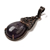 Natural Amethyst Pendants G-H065-01R-18-2