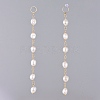 Natural Cultured Freshwater Pearl Dangle Earrings Sets EJEW-JE03827-5