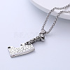 Creative Western Style 304 Stainless Steel Knife Pendant Necklaces EB0318-3