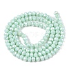 Electroplate Glass Beads Strands EGLA-A044-P3mm-B14-3