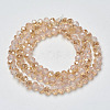 Electroplate Glass Beads Strands EGLA-A034-J2mm-K01-2