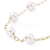 Vacuum Plating 304 Stainless Steel Beaded Necklaces NJEW-E064-02G-3