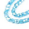 Electroplate Glass Beads Strands EGLA-N002-13-A05-3