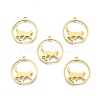 Ion Plating(IP) 201 Stainless Steel Pendants LS-STAS-N098-098LG-2