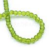 Transparent Glass Bead Strands GLAA-R166-4mm-01E-3