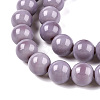 Opaque Solid Color Glass Beads Strands GLAA-T032-P10mm-15-4