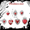 14Pcs 7 Styles Alloy Enamel Pendants FIND-SZ0003-52-2