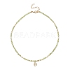 Brass Clover Pendant Necklace NJEW-JN04325-01-1