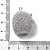 Opaque Resin Pendants RESI-F062-01B-3