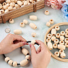 Natural Wooden Beads WOOD-TA0001-48-5