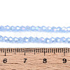 Imitation Jade Electroplate Glass Beads Strands EGLA-A039-J2mm-B08-4