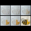 Bees Pattern DIY String Art Kit Sets DIY-F070-08-6