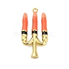 Halloween Brass Enamel Pendants KK-F915-01J-G-1