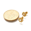 Ion Plating(IP) 304 Stainless Steel Sun Stud Earrings EJEW-A118-10G-02-5