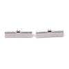304 Stainless Steel Ribbon Crimp Ends STAS-P249-29A-P-1