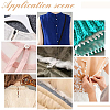 Polyester Braid Trims with Elastic Button Loops OCOR-WH0071-039B-5