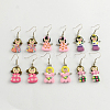 Alloy Polymer Clay Dangle Earrings EJEW-Q680-M05-1