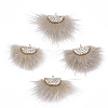 Faux Mink Fur Tassel Pendant Decorations X-FIND-T040-13-1