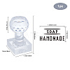 Clear Acrylic Soap Stamps DIY-WH0446-004-4