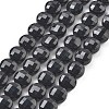 Natural Black Onyx(Dyed & Heated) Beads Strands G-C179-A10-02-2