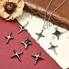 32Pcs 8 Styles Alloy Pendants FIND-CJ0006-01-6