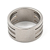 201 Stainless Steel Rings X-RJEW-A034-10P-1-3