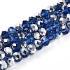 Electroplate Transparent Glass Beads Strands LS-EGLA-A034-T8mm-M03-1