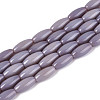 Opaque Glass Beads Strands GLAA-T028-15P-01-1