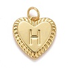 Rack Plating Real 18K Gold Plated Brass Pendants KK-E260-01G-H-1