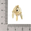 Rack Plating Brass Micro Pave Cubic Zirconia Pendants ZIRC-F142-09G-3