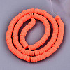 Handmade Polymer Clay Beads Strands CLAY-R089-6mm-123-2
